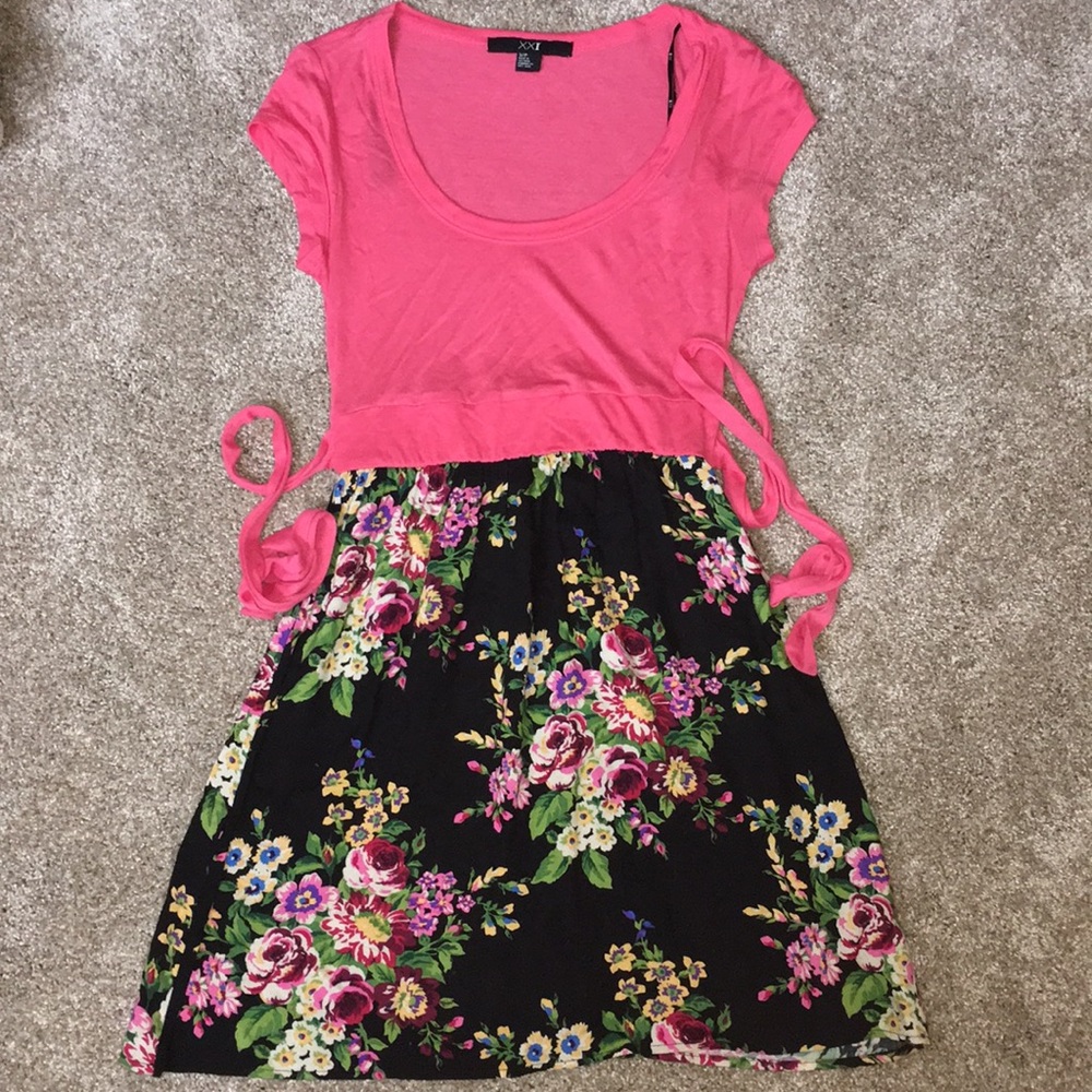 Floral and pink dress